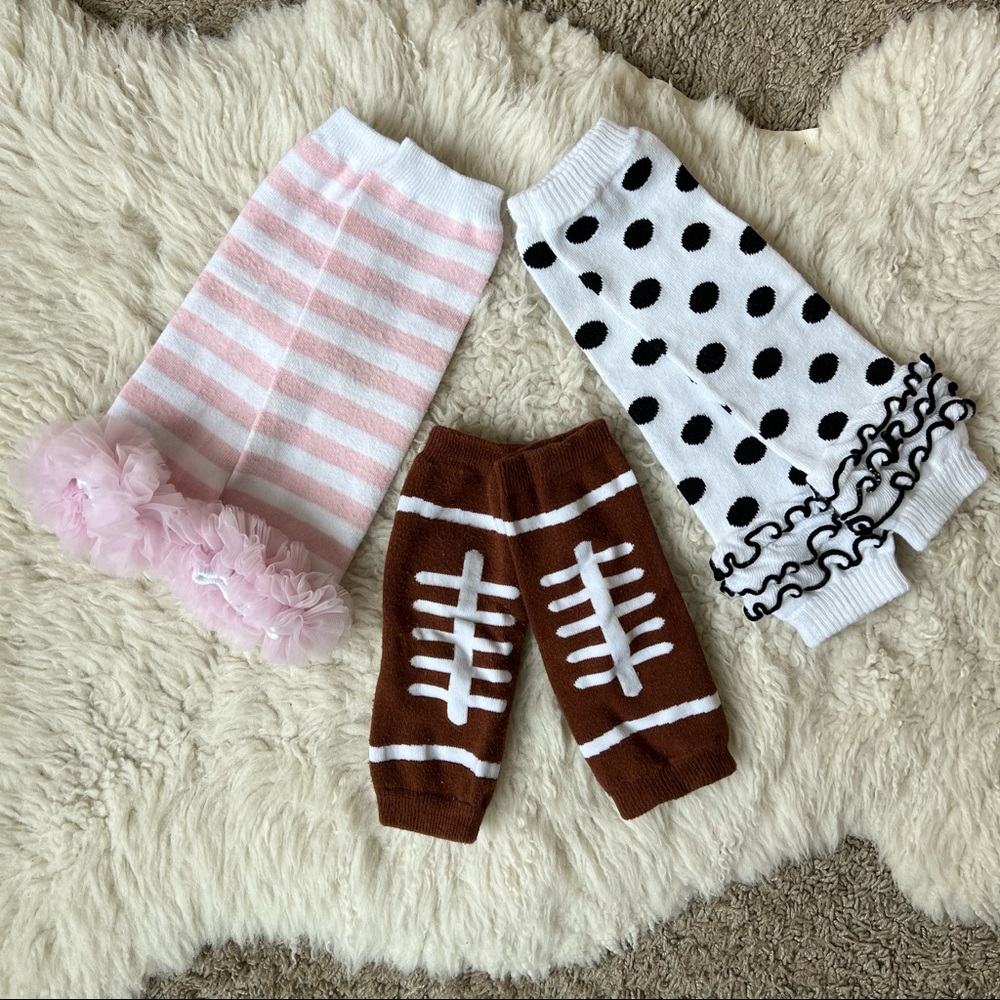 3️⃣ Pairs of Baby Leg Warmers | 6-12 mo